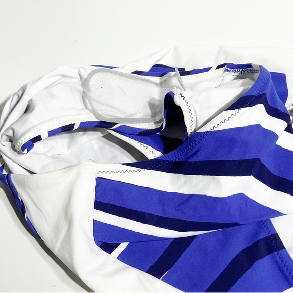 NWT La Perla Striped High Neck One Piece Swimsuit Size 6 (B cup) - Picture 12 of 14